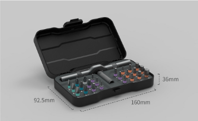 🛠️Freely assemble to solve all tool troubles 🛠️ 24-in-1 screwdriver set – Magnetic, compact, and portable