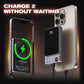 Ultra Thin Magnetic Portable Charger with Stand,Dual Charging Modes, Slim Portable