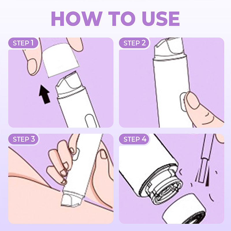 🏖️LAST DAY SALE ONLY ￡11.99!!🌸Akunbem🇬🇧 Rechargeable Women’s Trimmer ⚡  Dual Heads • IPX7 Waterproof • Painless Precision for Face, Bikini & Body 💧