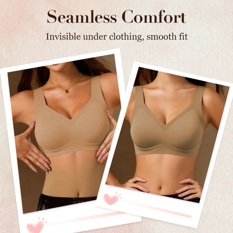 💐Thin Seamless Wireless Sports Bra👙Minimise Bust Firm Support For Large Sizes