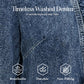 🥳2026 HOT SALE🥳💞50K+ SOLD!👵☀️ 49% OFF! Open-Front Denim Jacket – No buttons, easy on/off. Flattering ruffle trim, breathable fabric. Classic blue wash. A versatile wardrobe staple. 🌿✅