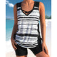⏰LAST DAY 49% OFF - Miraclesuit Women's Tummy Control Tankini Set with Built-In Bra – Flattering Boho Swimwear with Shorts🔥