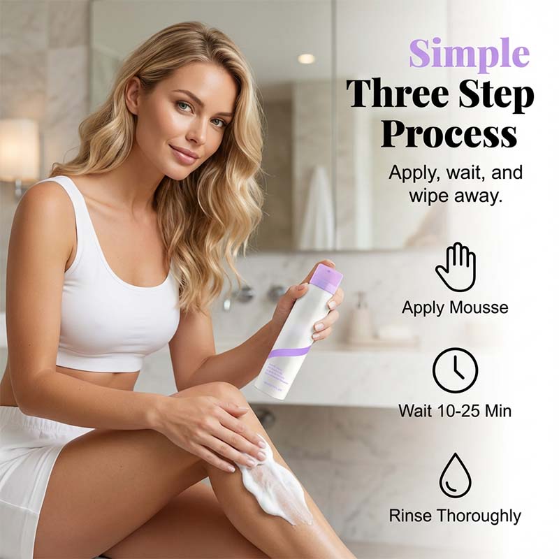Hair Removal Cream, Deep Root Removal, 5-10min Fast, Moisturizing & Nourishing, Gentle Herbal with Aloe & Portulaca, for Legs Arms Underarms Chest, Safe for Sensitive Skin