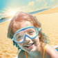 🔥SUMMER GIFT – ONLY £10.99!!🏆#1 Bestselling🏊‍♀️HD children's large frame waterproof and anti-fog swimming goggles