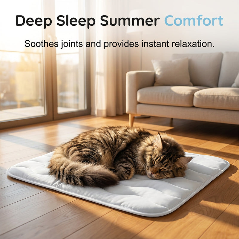 ❄️2026 Summer Hot Sale 40% OFF🧊PawDew™ for Dogs & Cats – Vet-Approved Ice-Silk Cooling Pad ❄️ | Q-MAX >0.4 | Washable 🧼, Non-Slip 🛟 | Perfect for Large Breeds & US Summers ☀️🇬🇧
