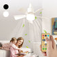 2-in-1 Portable Ceiling Fan & Light With Remote Control💡