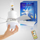 2-in-1 Portable Ceiling Fan & Light With Remote Control💡