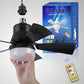2-in-1 Portable Ceiling Fan & Light With Remote Control💡