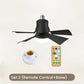 2-in-1 Portable Ceiling Fan & Light With Remote Control💡