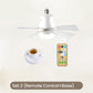 2-in-1 Portable Ceiling Fan & Light With Remote Control💡