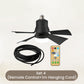 2-in-1 Portable Ceiling Fan & Light With Remote Control💡
