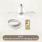 2-in-1 Portable Ceiling Fan & Light With Remote Control💡