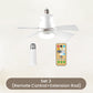 2-in-1 Portable Ceiling Fan & Light With Remote Control💡