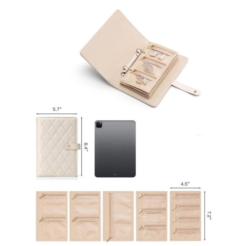 🔥Last Day Sale 49% OFF🔥Elegant Portable Checkered Jewelry Storage Bag📿📿