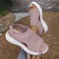 👡49% OFF NOW ! 💐 Women's Breathable Knit Platform Sandals – Air-permeable knit upper, cushioned sole & lightweight comfy summer footwear ✨
