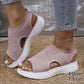 👡49% OFF NOW ! 💐 Women's Breathable Knit Platform Sandals – Air-permeable knit upper, cushioned sole & lightweight comfy summer footwear ✨