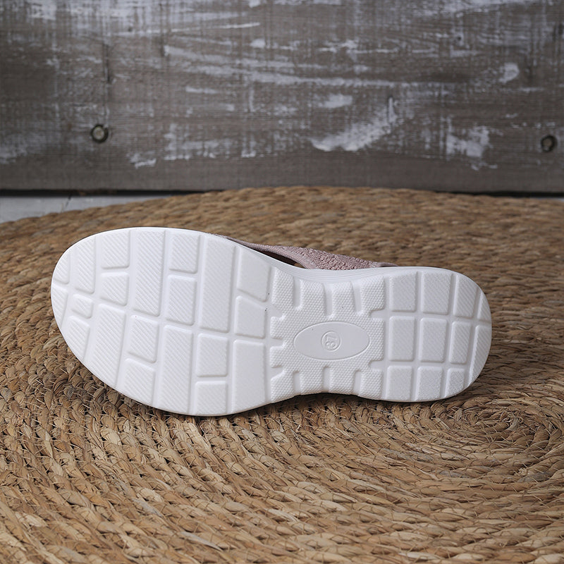 👡49% OFF NOW ! 💐 Women's Breathable Knit Platform Sandals – Air-permeable knit upper, cushioned sole & lightweight comfy summer footwear ✨