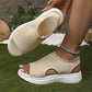 👡49% OFF NOW ! 💐 Women's Breathable Knit Platform Sandals – Air-permeable knit upper, cushioned sole & lightweight comfy summer footwear ✨