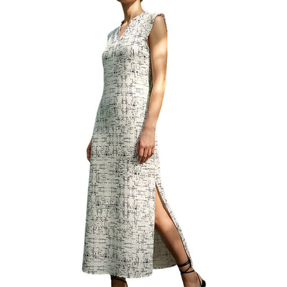 👗Last Day Sale 49% OFF👗Women's Sleeveless V-Neck Maxi Dress with Side Slit