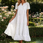 ☀️☀️Last Day Sale 49% OFF-Women's Elegant V-Neck Short Sleeve Dress