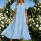 ☀️☀️Last Day Sale 49% OFF-Women's Elegant V-Neck Short Sleeve Dress