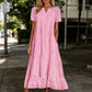 ☀️☀️Last Day Sale 49% OFF-Women's Elegant V-Neck Short Sleeve Dress