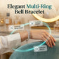 ✨ 49% OFF NOW! 🏆 Adjustable Silver Bell Charm Bangle Bracelet – Delicate & jingly – Lightweight, tarnish-resistant & perfect for daily wear or gifting 🔔