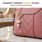 👜 LIMITED-TIME 50% OFF! ✨ Women's Top-Handle Satchel – V-Stitched, Gold Hardware, Multi-Compartment 🌸