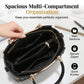 👜 LIMITED-TIME 50% OFF! ✨ Women's Top-Handle Satchel – V-Stitched, Gold Hardware, Multi-Compartment 🌸