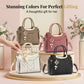 👜 LIMITED-TIME 50% OFF! ✨ Women's Top-Handle Satchel – V-Stitched, Gold Hardware, Multi-Compartment 🌸