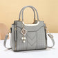 👜 LIMITED-TIME 50% OFF! ✨ Women's Top-Handle Satchel – V-Stitched, Gold Hardware, Multi-Compartment 🌸