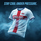 ⚽️⚽️World Cup Mega Sale - 49% OFF England Football Tee – Red Cross & Flag Graphic, Athletic Fit, Breathable for World Cup 2026 🏆⚽