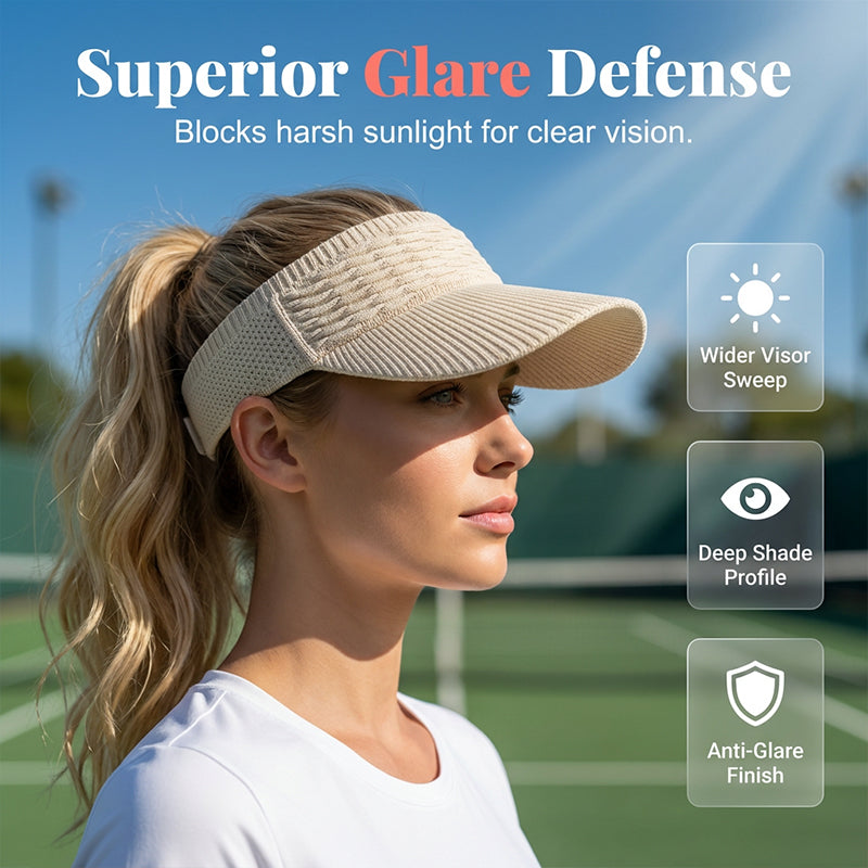 🔥Last Day Sale 49% OFF-Women's Breathable Knit Sun Visor Hat