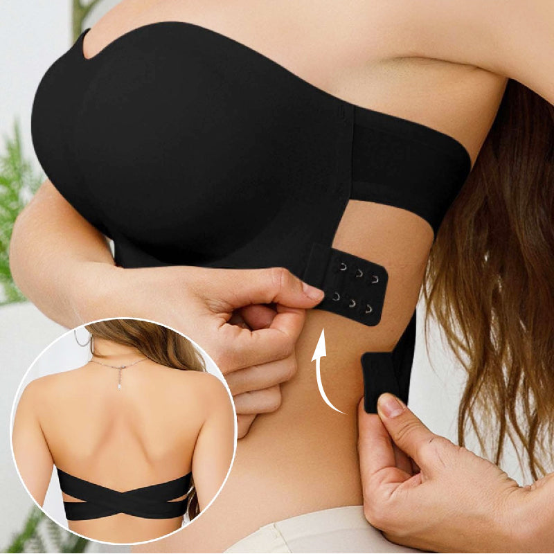 🔥Hot Sale Promotion 49% OFF-Women's Strapless Wireless Bra with Side Closure