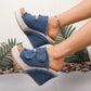 🔥Last Day Promotion 49% OFF🔥Women's Casual Denim Platform Slide Sandals