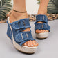 🔥Last Day Promotion 49% OFF🔥Women's Casual Denim Platform Slide Sandals