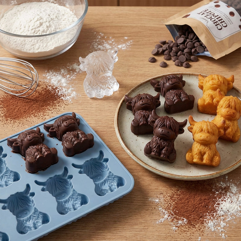 Highland Cow Silicone Ice Cube Mold Tray