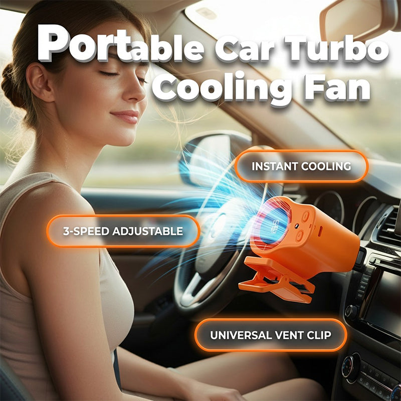 🌀Summer Hot Sale - ONLY ￡19.99!!💨50K+ SOLD!🚙Hands-Free Personal Cooling Fan with LED Display❄️🌬️