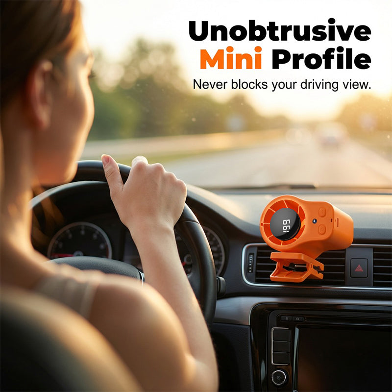 🌀Summer Hot Sale - ONLY ￡19.99!!💨50K+ SOLD!🚙Hands-Free Personal Cooling Fan with LED Display❄️🌬️