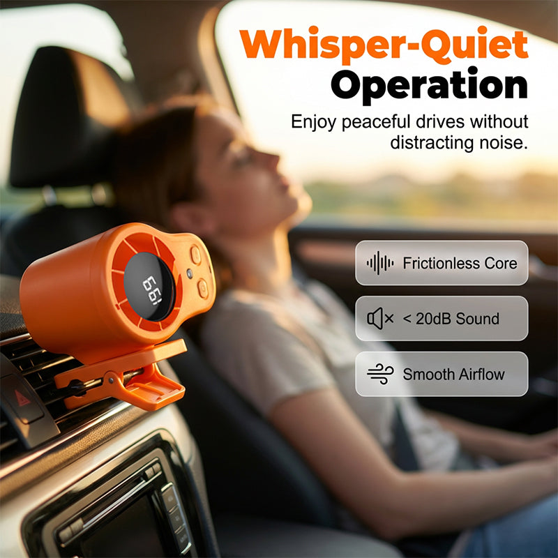 🌀Summer Hot Sale - ONLY ￡19.99!!💨50K+ SOLD!🚙Hands-Free Personal Cooling Fan with LED Display❄️🌬️