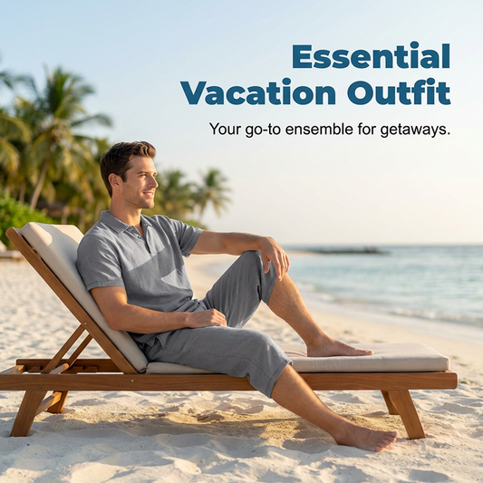 👔 50% OFF 🌿 Casual linen shirt and pants set for men – Lightweight, breathable, and relaxed fit – Perfect for summer, vacation, or the office – Natural, effortless look 👖