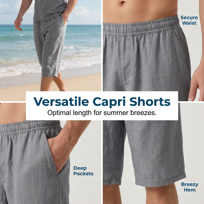 👔 50% OFF 🌿 Casual linen shirt and pants set for men – Lightweight, breathable, and relaxed fit – Perfect for summer, vacation, or the office – Natural, effortless look 👖