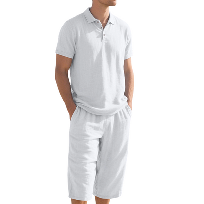 👔 50% OFF 🌿 Casual linen shirt and pants set for men – Lightweight, breathable, and relaxed fit – Perfect for summer, vacation, or the office – Natural, effortless look 👖