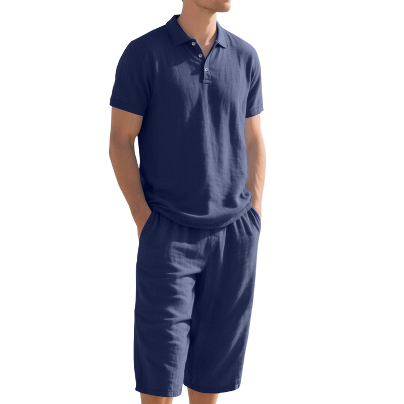 👔 50% OFF 🌿 Casual linen shirt and pants set for men – Lightweight, breathable, and relaxed fit – Perfect for summer, vacation, or the office – Natural, effortless look 👖