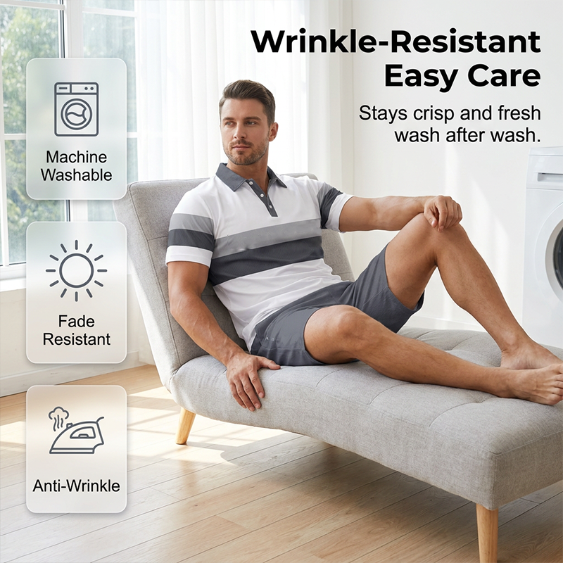 👕 2-Piece Shirt & Shorts Set for Men – Comfortable, Breathable, and Versatile for Summer, Leisure, and Travel ☀️🩳