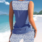 Women's Printed Two-Piece Tankini Swimsuit
