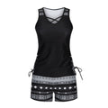 Women's Printed Two-Piece Tankini Swimsuit