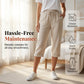 Women's Casual Cotton Linen Capris