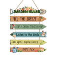 Rustic Wooden Garden Hanging Sign Wall Decor Plaque
