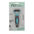 🐱🐶50% OFF! Pet Dematting Rake – Pain-Free Grooming, Skin-Friendly Rounded Teeth, Anti-Slip Handle 🐾 Reduces Shedding Instantly, Dual-Sided Deshedding Tool for Dogs & Cats 💈
